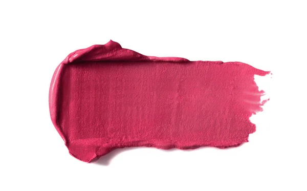 Lippenstift Beroerte Smear Smudge Roze Make Cosmetische Product Staal Monster — Stockfoto