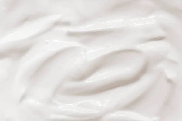 Crema Agria Textura Yogur Fondo Del Producto Lácteo Blanco —  Fotos de Stock