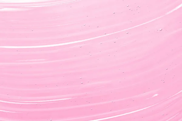 Serum Flytande Gel Konsistens Transparent Kosmetisk Grädde Bakgrund Klar Rosa — Stockfoto