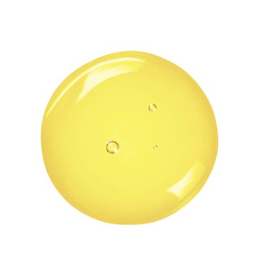 Güzellik yağı serumu beyaza düşer. Baloncuklu sıvı jel yakın çekim. Cilt ürünleri makro fotoğrafçılık