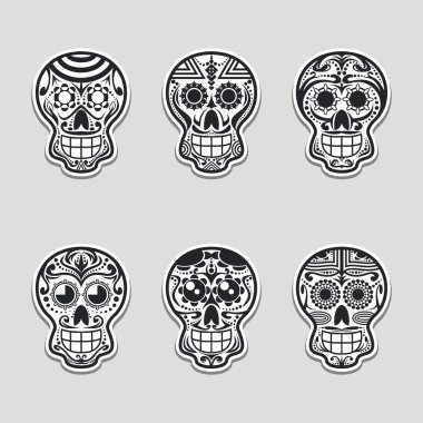 Şeker kafatası vektör çizim şirket ya da marka için