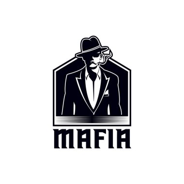 Mafya vektör çizim şirket ya da marka için