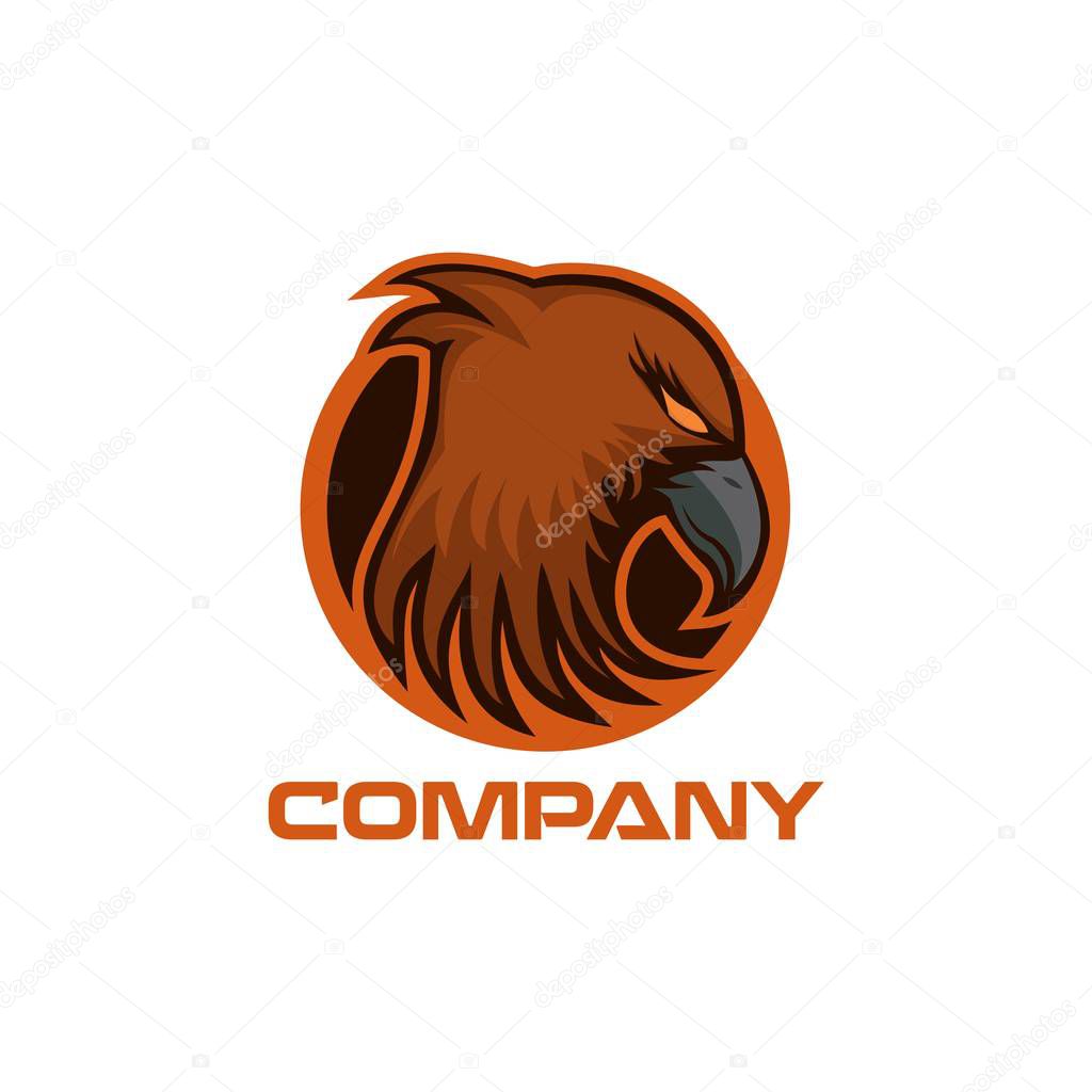Hawk logo vector illustration for your company or brand