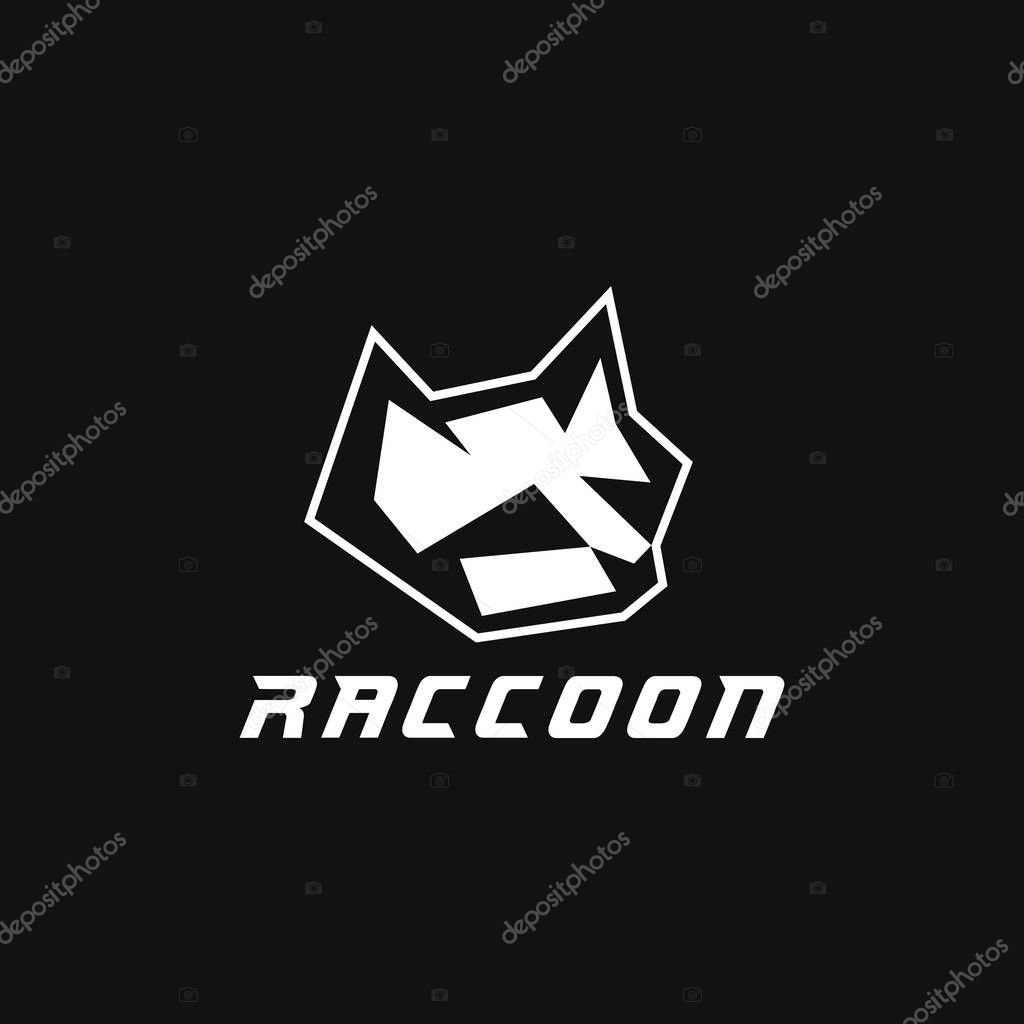 Raccoon head logo amazing design for your company or brand