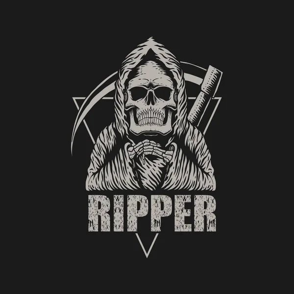 Ilustración Vectorial Ripper Style Para Empresa Marca — Vector de stock