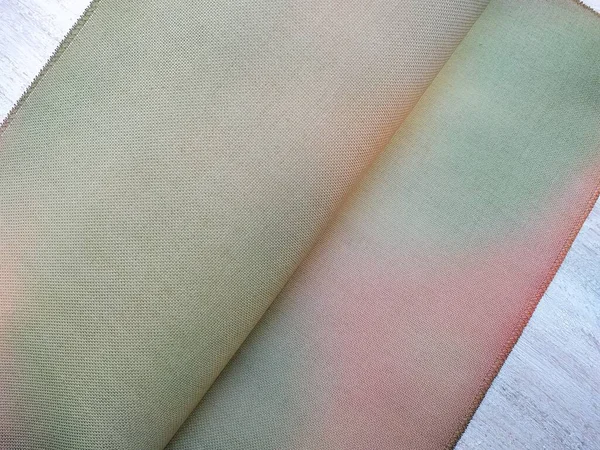 Abstract Tie Dye Canvas Effect Textuur Achtergrond. Weefsel voor kruissteek. — Stockfoto