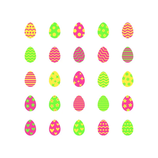 Set of easter eggs. Vector illustration. — Stock Vector