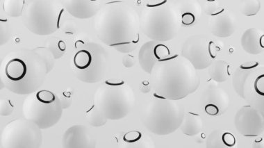 siyah ve beyaz küreler arka plan