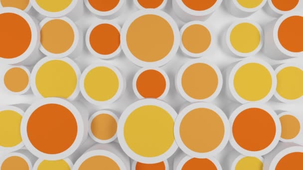 Sfondo Con Cerchi Colorati Arancione — Video Stock