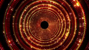 Kristal tünel kırmızı arka plan