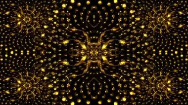 Altın Kaleidoscope arka plan