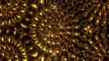 Altın Kaleidoscope arka plan