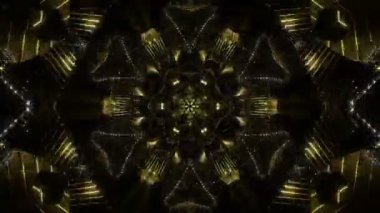 Altın Kaleidoscope arka plan