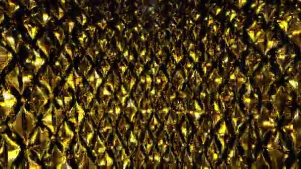 Абстрактный Фон Golden Leaves — стоковое видео