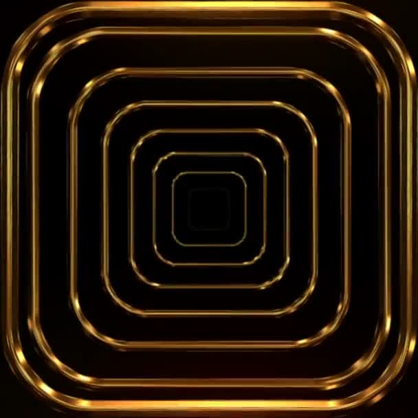 Golden Patterns Animation Background — Stock Video