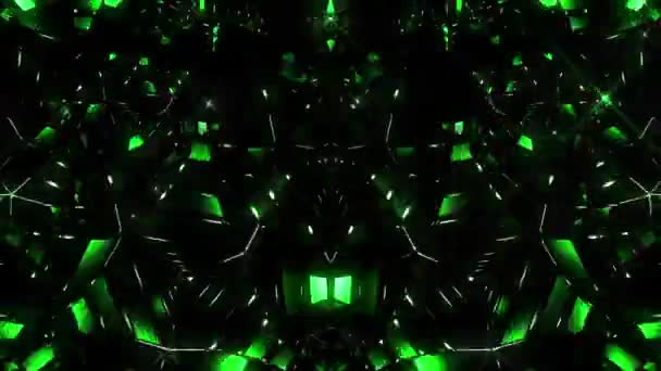 Green Lights Abstract Background — Stock Video