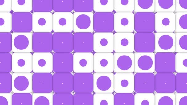 Purple Résumé Arrière Plan Squares — Video