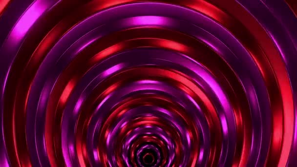 Red Purple Rings — Stock Video