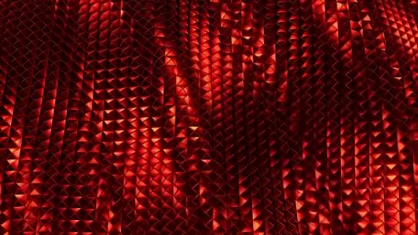 Red Piramides Abstracte Achtergrond — Stockvideo