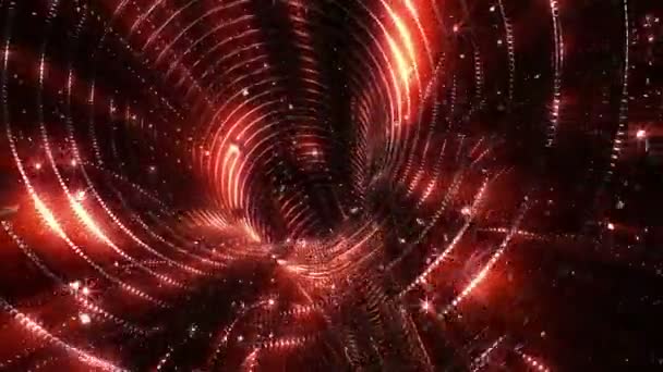 红色隧道抽象背景 — 图库视频影像