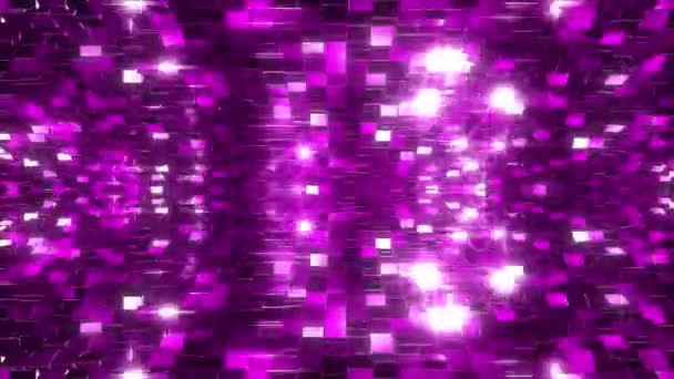 Сияющая Фиолетовая Стена — стоковое видео