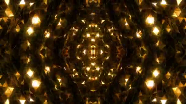 Golden Blinks Fundo Abstrato — Vídeo de Stock