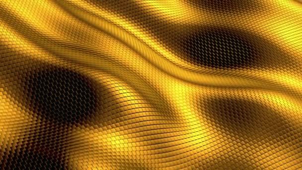 Golden Cubes Small Background — Stock Video