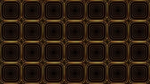 Golden Patterns Sfondo Astratto — Video Stock