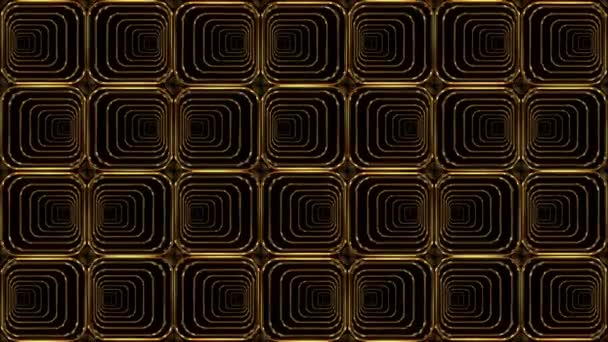 Golden Patterns Sfondo Astratto — Video Stock