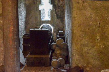 Roma için mermi topları Sant'Angelo Kalesi İtalya Müzesi'nde