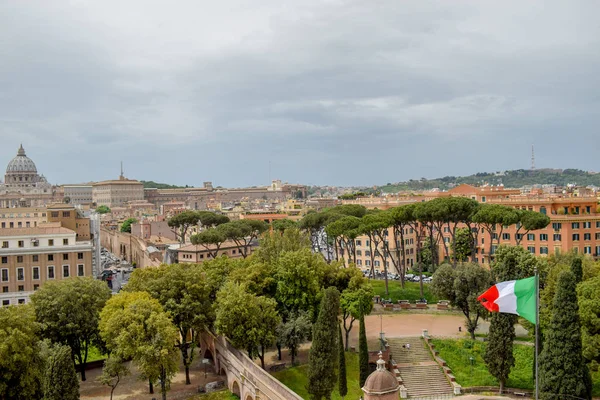 Vista Paisagem Basílica São Pedro Roma Itália — Fotografia de Stock