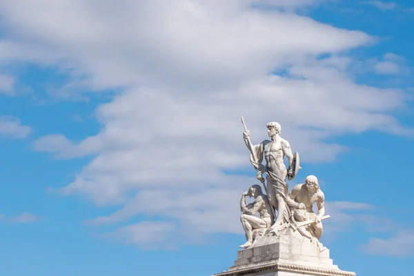 Escultura Parte Del Monumento Vittorio Emanuele Altare Della Patria Piazza — Foto de Stock