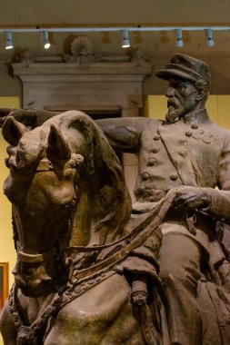 Vito Pardo - Alçı kroki, bronz taklit boyalı, 1860 Castelidarlo savaşı için General Cialdini onuruna inşa anıt için, Altare della Patria, Roma, İtalya