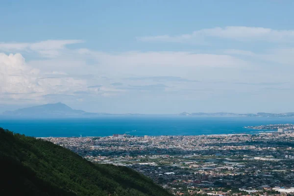 Panoramisch Uitzicht Stad Corbara Provincie Salermo Regio Campania Amalfi Kust Stockfoto