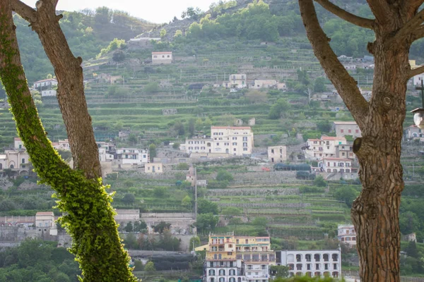 Prachtig Uitzicht Gezien Vanaf Duomo Square Ravello Amalfi Coast Italië Rechtenvrije Stockafbeeldingen