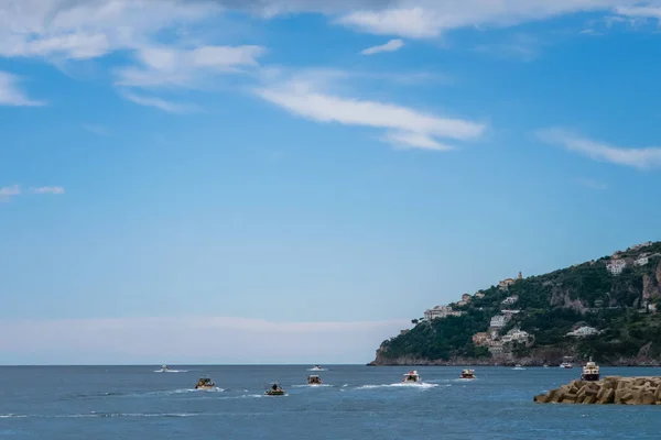 Beautiful View Amalfi Marina Coppola Port Province Salerno Region Campania Royalty Free Stock Images