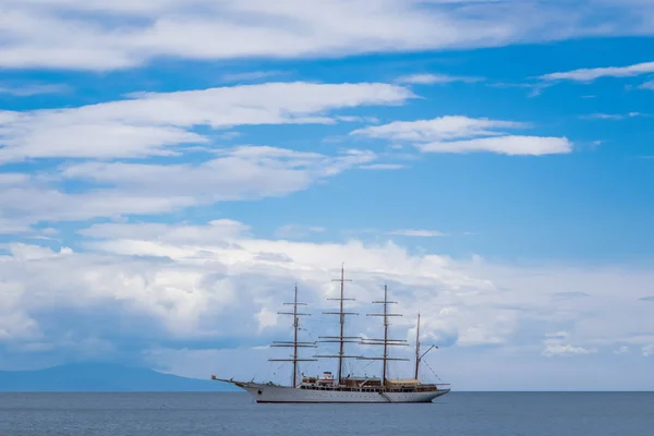 Sailing Ship Amalfi Harbor Marina Coppola Amalfi Port Province Salerno Royalty Free Stock Images