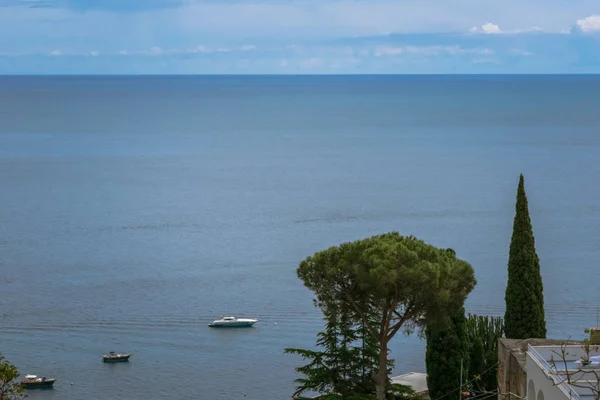 Härlig Utsikt Från Cliffside Byn Positano Provinsen Salerno Regionen Kampanien — Stockfoto