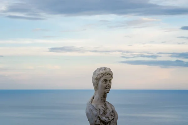 Frauenstatue Vom Belvedere Die Genannte Terrazza Dell Infinito Die Terrasse — Stockfoto