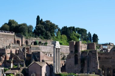 Roma Forumu, Roma, İtalya'dan kalıntıların peyzajı