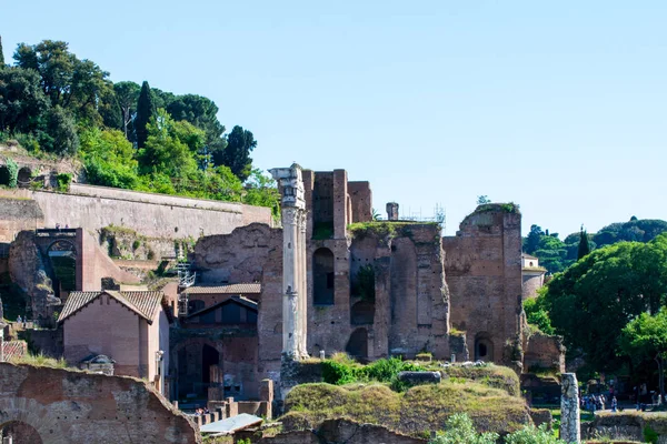 Paisaje Las Ruinas Del Foro Romano Roma Italia — Foto de Stock