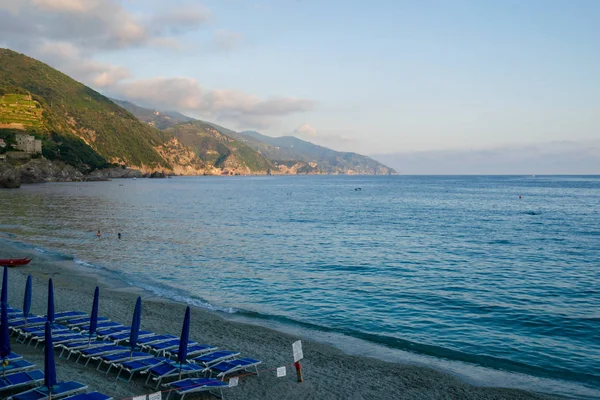 Beach Monterosso Mare Coastal Village Cinque Terre Italy Royalty Free Stock Images
