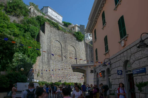 Streets City Riomaggiore Cinque Terre Spezia Italy Stock Photo