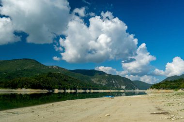 Lago del Salto 'da tekne, Petrella Salto, Rieti ili, İtalya
