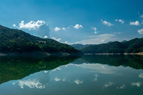 Lago Del Salto Petrella Salto Rieti Ili Talya Stok Resim