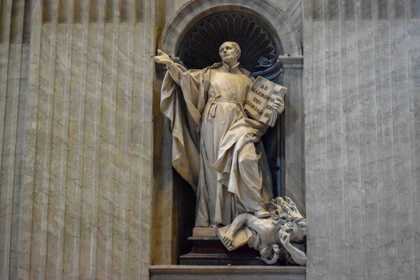 Statue of Saint Ignatius of Loyola, St. Peter Basilica, Vatican, Italy