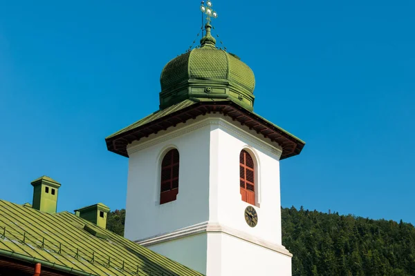 Wieża Wejścia Klasztoru Prawosławnego Agapii Neamt Rumunia — Zdjęcie stockowe