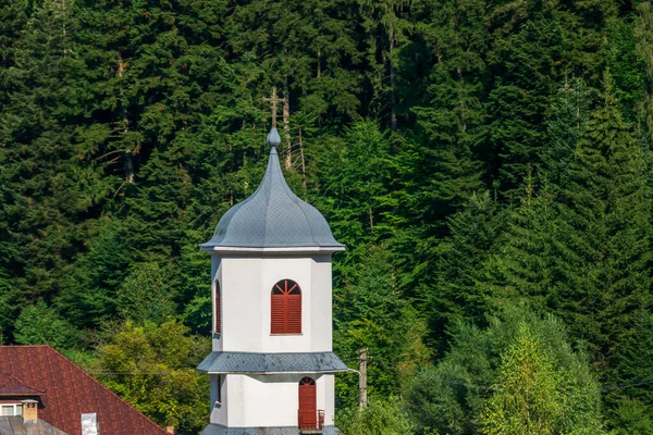 Věž Kostela Pravoslavného Kláštera Agapia Neamt Rumunsko — Stock fotografie