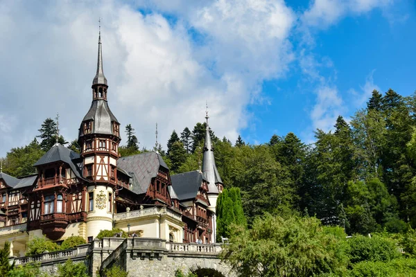 Belo Castelo Peles Sinaia Prahova Roménia — Fotografia de Stock