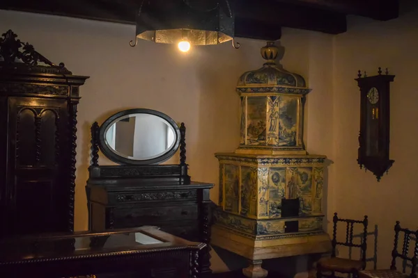 Room Bran Castle Transylvania Romania Stock Image